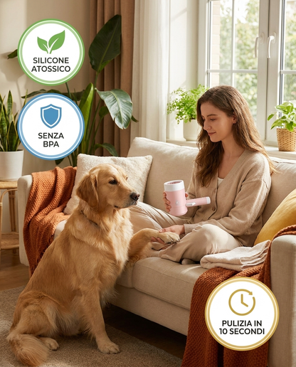 Fangoff – Lavazampe per Cani in Silicone
